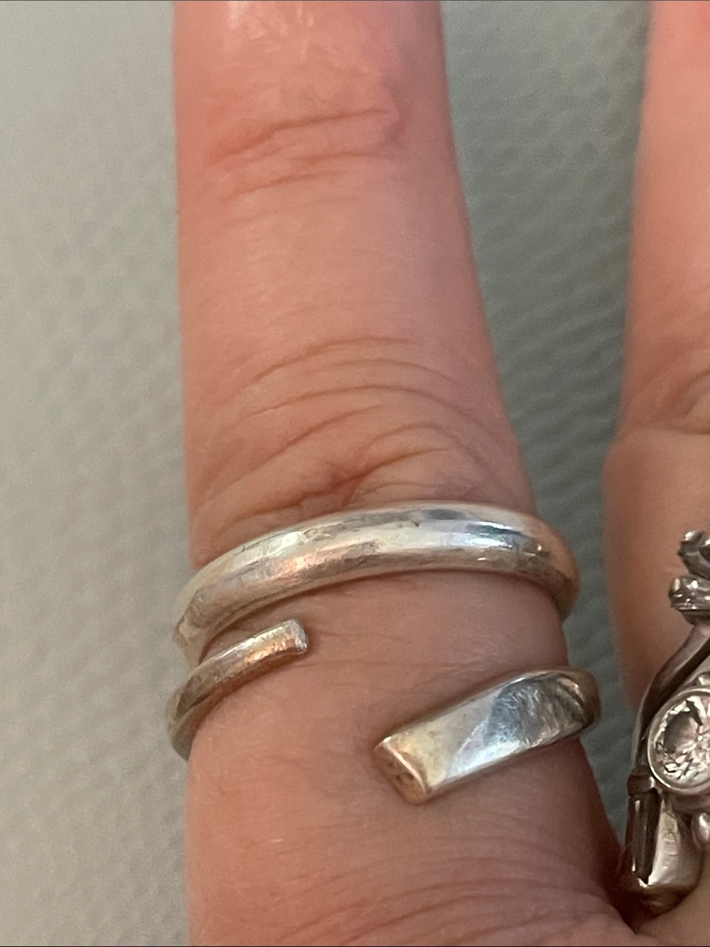 Sterling Silver Open Stack Ring - Silver